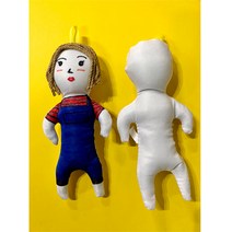 천인형 꾸미기용 인형 사람인형 방과후수업 미술놀이, 단품