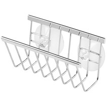 Interdesign 석션 솝 스폰지 싱크워크 비누받침, Silver, 1개