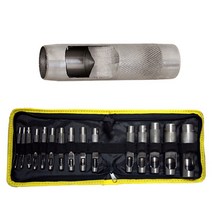 스마토 환펀치 세트 15PCS 3~25mm 홀펀치 셋트 펀칭기 가죽 구멍 펀치