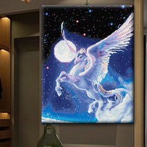 큐브아트 보석십자수 페가수스(40x50cm전체원형)