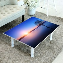 디에스리빙 액자테이블 밥상 5단높이조절 L 800X600, 일몰