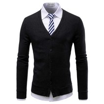 THELEES NKCAC1_남성 울 니트 클래식 브이넥 가디건