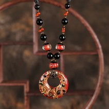 해아다 보헤미안 야생펜던트 패션목걸이 행운목걸이 수공예 목걸이 펜던트 패션