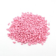 비오스 테라리움재료 마리모자갈 무지개 칼라색돌 100g, 분홍, 1개