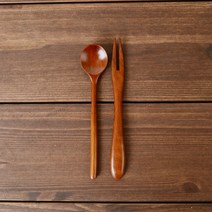 로즈우드 조리도구 티스푼 티포크, 로즈우드 원목 티스푼