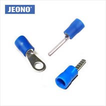 터미널 압착단자 납작형/말린형/링단자 2.5SQ 20개단위 절연 전선연결, 납작형(낱개20개)