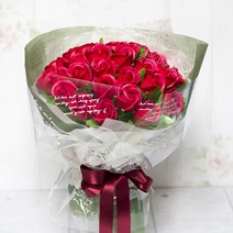 포유더샵 비누꽃다발 25송이 30송이, 가 레드 25송이