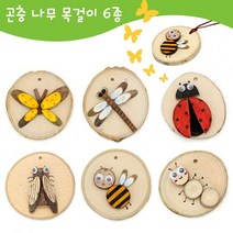 에코키즈 곤충나무목걸이만들기6종
