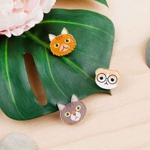 디자인아지트 [기성]캐릭터뱃지 냥냥이, 냥냥이01, 1개