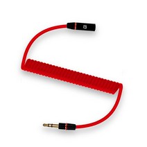 PB 헤드폰 스마트폰 노트북 연장선 코일방식 고음질 SOUND COIL 케이블, 블랙