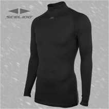 스켈리도 [Scelido] 기모 동계용 스판 언더셔츠 검정 XXS~3XL