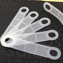 흘림방지고무 옷걸이 미끄럼방지용 고무 옷 흘러내림방지 패드, 화이트1.2cmx10.5cm, 100개