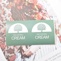 [캔들이케아] 네츄럴 크림 스티커 1장 화장품스티커