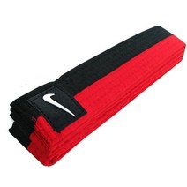 NIKE 품띠 TKD POOM BELT 나이키벨트 벨트 유도 합기도 엘리트벨트 태권도복, 레드+블랙