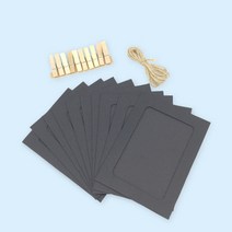 땡쓰몰 종이액자 SET, 검정SET