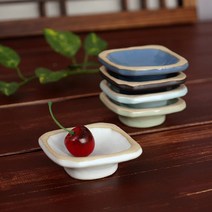 소야도자기 아름 사각종지 그릇, 블랙, 1개