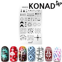 [퍼니네일/코나드]스퀘어 이미지판/스탬핑 네일아트/스탬핑네일/이미지플레이트, 스퀘어 - 34, 1