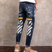 신델직수입 봄 가을 프린팅 청바지 sj0695