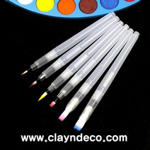 클레이앤데코 물붓 워터브러쉬 6종 택1, 1개, 납작-소