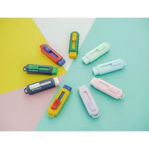 스테들러 슬라이딩 지우개 파스텔 신제품, 옐로우_레드