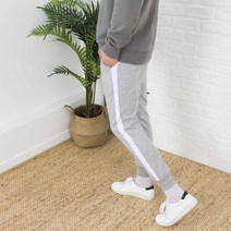 더간지 면바지 라인 포인트 무지 조거 팬츠