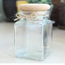 벅스앤미 마리모 키우기 내맘대로 꾸미기 일본반려식물, 코르크 유리병 대, 1개