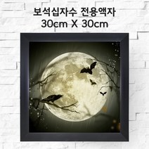미프리아트 보석십자수 전용액자 30cmx30cm, AT-286블랙 30cmx30cm