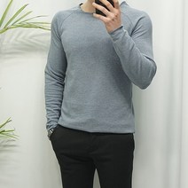미꼬장 남자 컷팅 라운드 긴팔티셔츠 (8COLOR) 긴팔 티셔츠