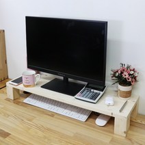 갤러리데코 스프러스 원목 모니터받침대 발받침대 티비받침대 화분받침대, 240(대형)