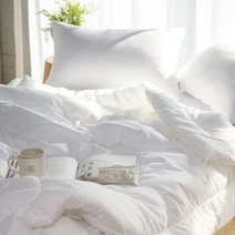 포근한 마이크로화이바 이불솜, 화이트