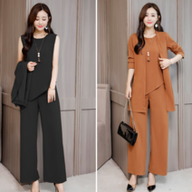 언발 쓰리피스 여성정장 빅사이즈가능