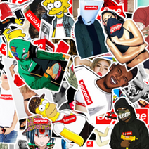 스트릿 스티커 15종 세트 모음 스트릿 캐리어, O