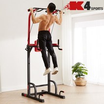 K4스포츠아몸디 치닝디핑 실내철봉 턱걸이 철봉 풀어바 전신웨이트 치닝(K4-312B), 블랙, K4-312B