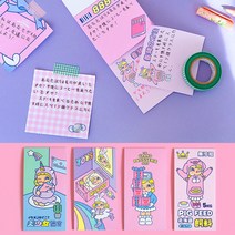 잇쁨 귀염 팡팡 캐릭터 메모지세트 떡 메모지, 스케이트, 1개
