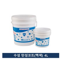NC페인트(국내산) 수성 탄성코트(백색) 4L 페인트시공/도료/인테리어/벽지/시공/공사/도색/방수/방습/셀프페인트, 1개