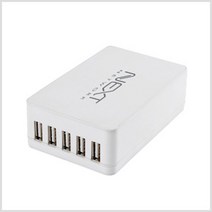이지넷유비쿼터스 NEXT-05AC (USB 5포트 AC 멀티 충전기/3포트 1A/2포트 2A) 충전기-유선멀티충전기, 선택1