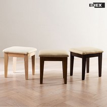 [에넥스 ENNEE] 키노 원목 화장대의자 스툴, 내추럴