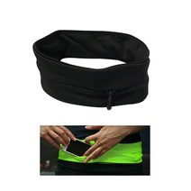 [마치드림] 플립벨트 런닝벨트 피트니스벨트 힙색 허리쌕 일체형, 블랙