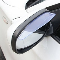 JS automotive 자동차 사이드미러 레인커버 빗물 제거 가드 방지 비 눈 차단 용품, 화이트