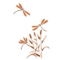 대문닷컴 [대문닷컴]스텐실도안(ST-3093)잠자리