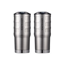 락앤락 메탈범퍼 텀블러 550ml - 스텐보온보냉병 차량용빨대컵 예쁜카페커피컵 대용량 1리터 진공물통추천, 단일색상2개