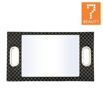 세븐뷰티 미용실 거울 모음 미용거울, 1개, PK-05 스티치타입-블랙