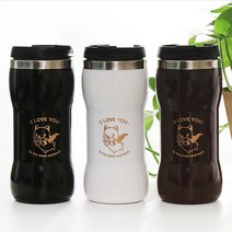 [정민이네샵] 슈퍼댕댕이 스텐텀블러(3종혼합)개띠텀블러, 핑크상자, 320ml