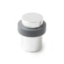 원형 바닥도어스토퍼 1번 실버 45mm 고급형