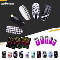 네일아트 데코스티커 / 별 하트 홀로그램 눈꽃, 1개, 01.NDP-003