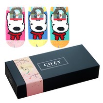 cozysocks 여성 여자 아동 주니어 수면 겨울 발목 추석 양말선물세트 3켤레 가스파드