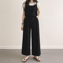  위드후이린 여성용 스판 밴드 점프수트 