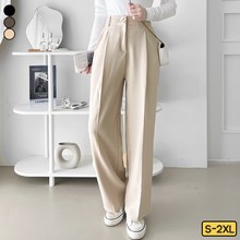  바비팩토리 여성용 편안한 내키에 맞게 핀턱 슬랙스 밴딩 와이드 3단기장 롱팬츠 빅사이즈까지 