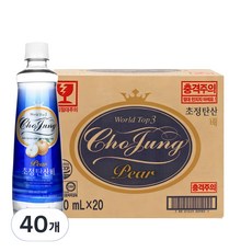 초정탄산수 배향 탄산음료, 40개, 500ml