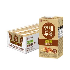 연세두유 고단백 아몬드 & 잣 두유, 24개, 190ml